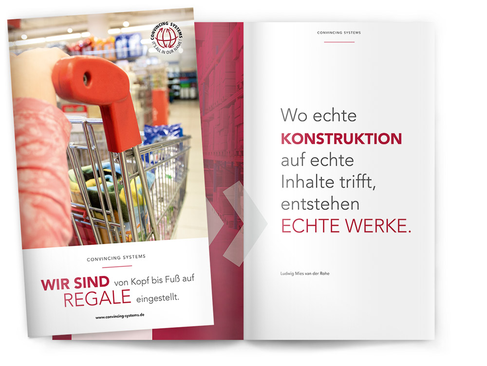 kreative Broschüre zum Markenauftritt