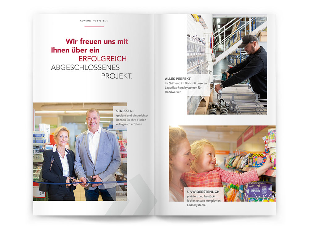 kreative Broschüre zum Markenauftritt